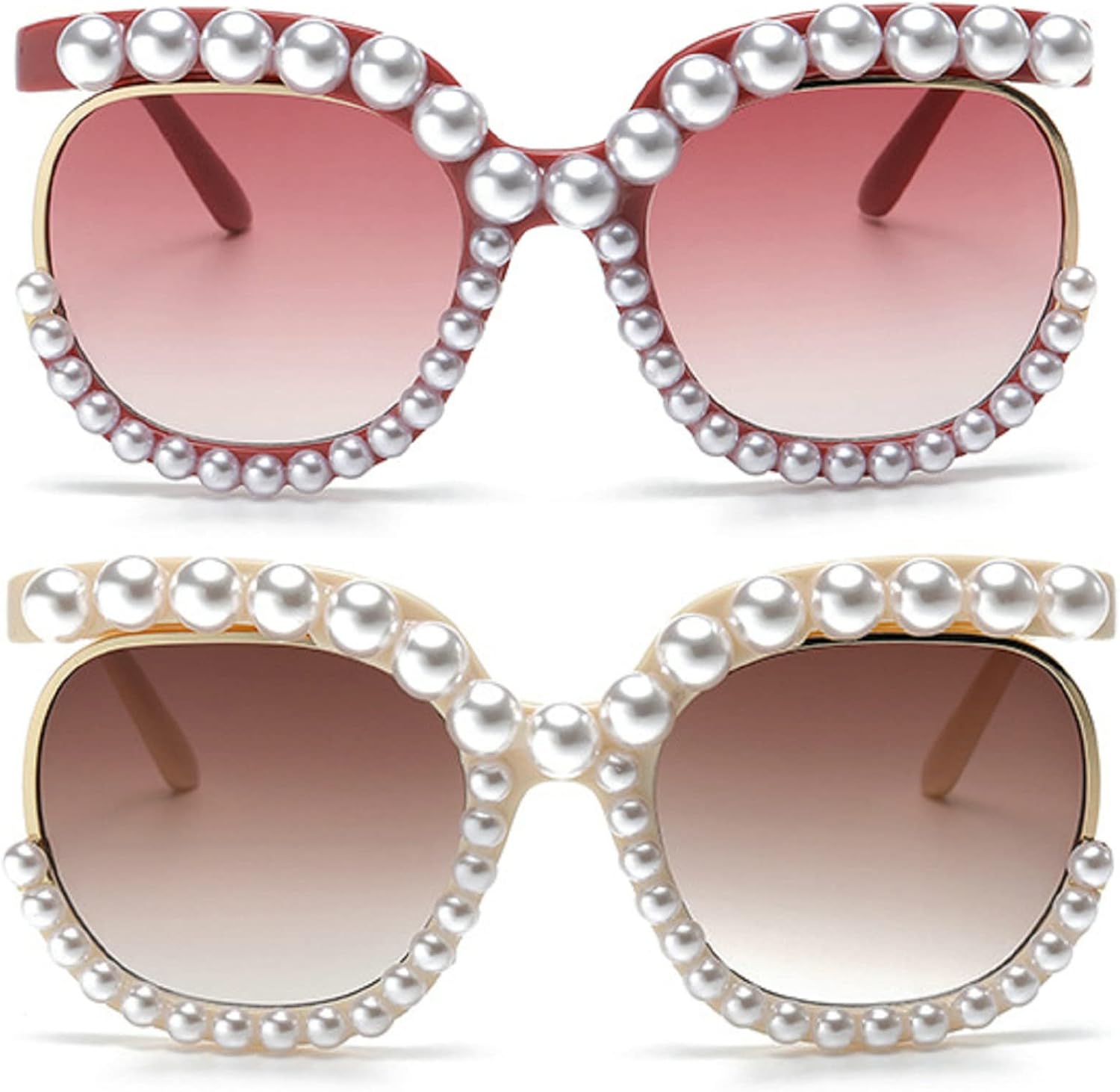 Большие жемчужные солнцезащитные очки для женщин, роскошные винтажные квадратные солнцезащитные очки для вечеринок и фестивалей, круглые, блестящие солнцезащитные очки UV400 mincl, 2pcs-red&brown
Большие жемчужные солнцезащитные очки для женщин, роскошные винтажные квадратные солнцезащитные очки для вечеринок и фестивалей, круглые, блестящие солнцезащитные очки UV400 mincl, 2pcs-red&brown