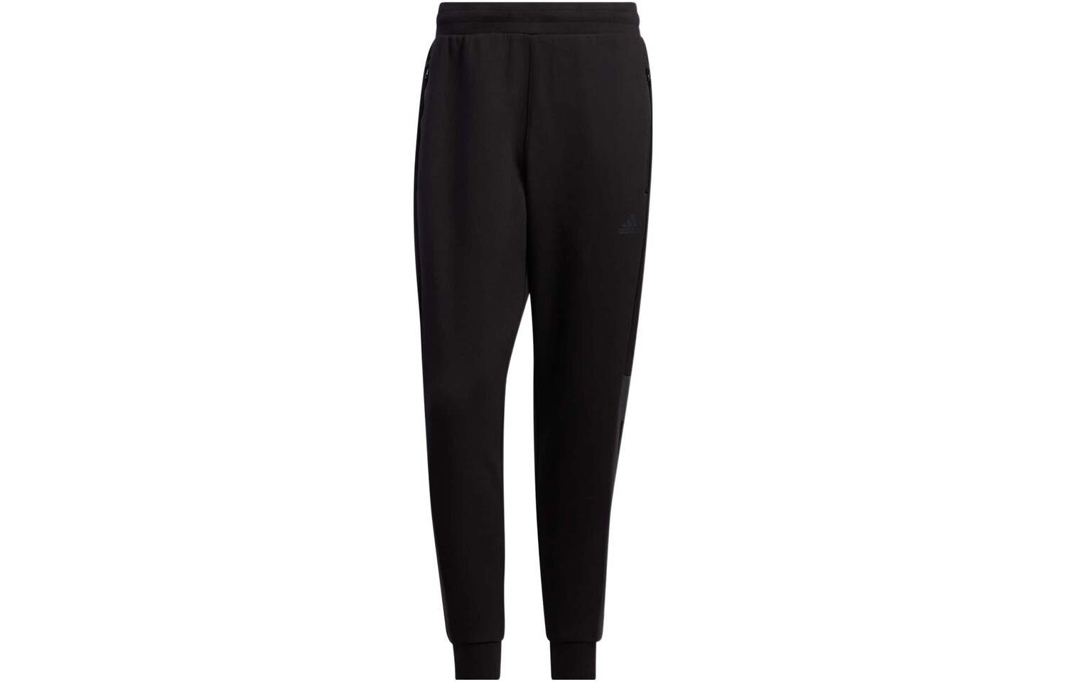 Трикотажные спортивные штаны мужские черные Adidas, черный 
Трикотажные спортивные штаны мужские черные Adidas, черный