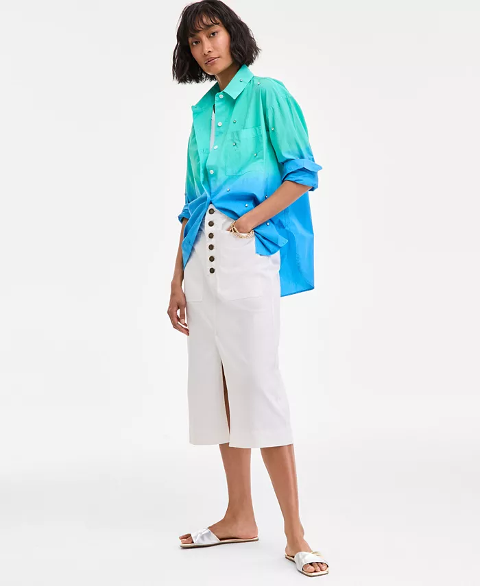 Женская юбка миди на пуговицах On 34th, белый
Женская юбка миди на пуговицах On 34th, белый