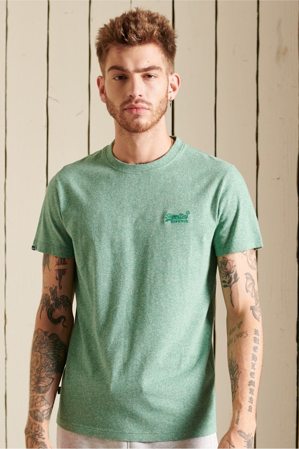 Винтажная футболка из органического хлопка с вышивкой Superdry, зеленый
Винтажная футболка из органического хлопка с вышивкой Superdry, зеленый