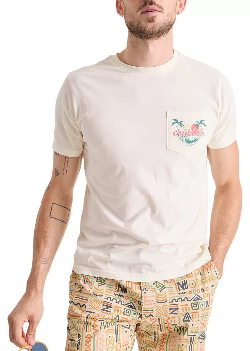 Мужская футболка с короткими рукавами и карманами chubbies, кремовый
Мужская футболка с короткими рукавами и карманами chubbies, кремовый