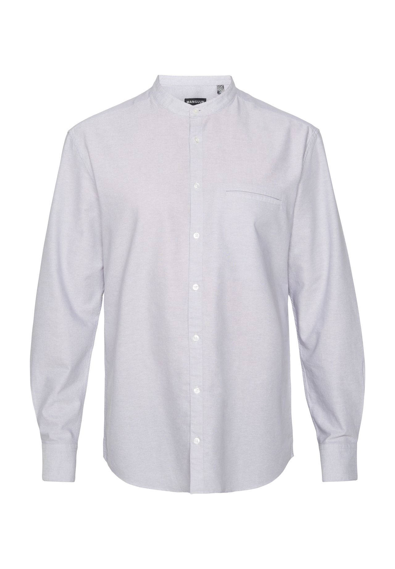 Повседневная мужская хлопковая рубашка с воротником стойкой MANGUUN, серый
Повседневная мужская хлопковая рубашка с воротником стойкой MANGUUN, серый