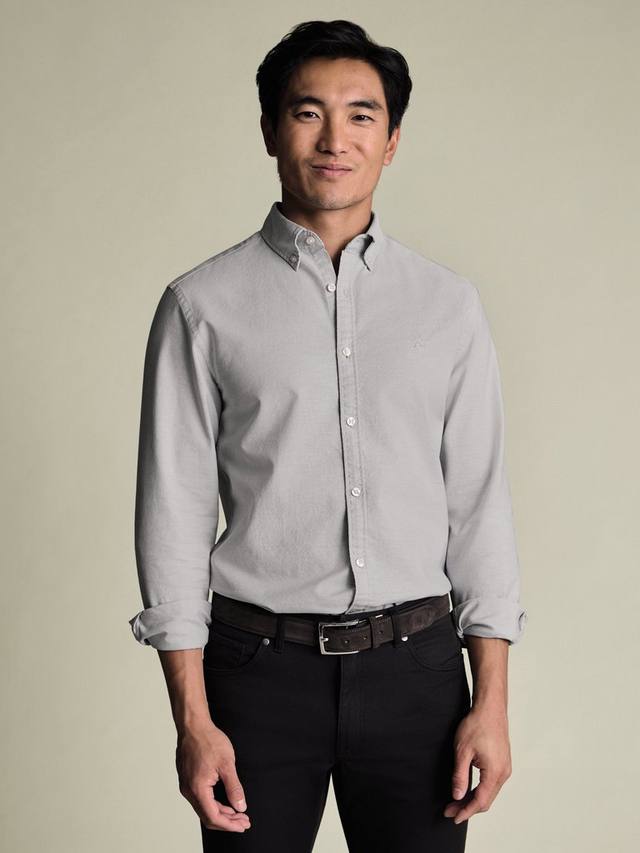 Хлопковая рубашка Regular Fit из оксфордской ткани Charles Tyrwhitt, Silver Grey
Хлопковая рубашка Regular Fit из оксфордской ткани Charles Tyrwhitt, Silver Grey