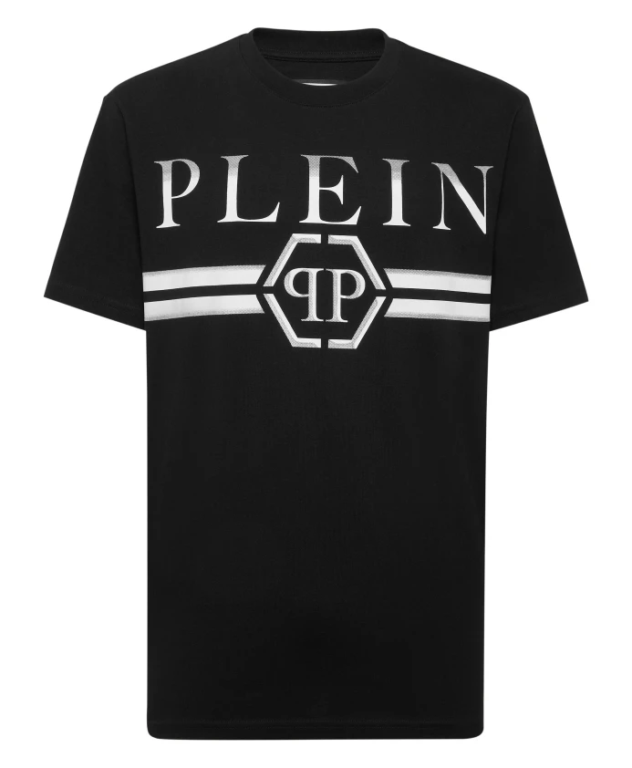 Футболка с круглым вырезом в полоску Philipp Plein, черный
Футболка с круглым вырезом в полоску Philipp Plein, черный