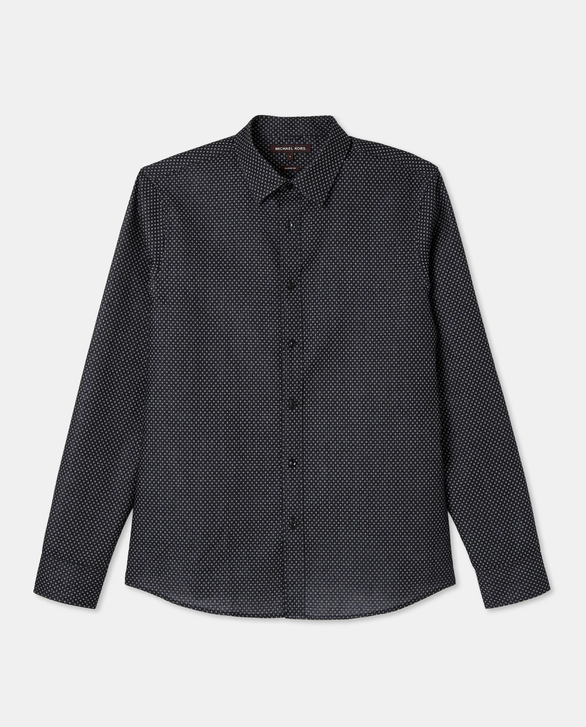 Мужская рубашка с длинным рукавом и микроузором Michael Kors, черный
Мужская рубашка с длинным рукавом и микроузором Michael Kors, черный
