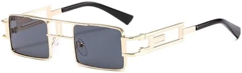 Солнцезащитные очки прямоугольной формы 2027 года для женщин и мужчин, маленькие, черные, в стиле стимпанк, с защитой от ультрафиолета UV400 MTZJH, C1 Gold Gray
Солнцезащитные очки прямоугольной формы 2027 года для женщин и мужчин, маленькие, черные, в стиле стимпанк, с защитой от ультрафиолета UV400 MTZJH, C1 Gold Gray