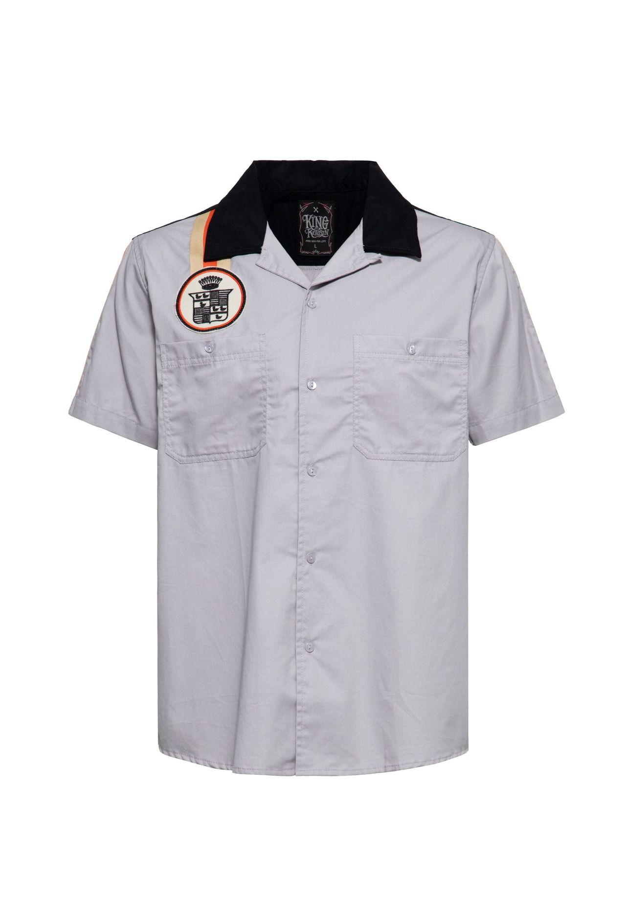 Рубашка с коротким рукавом и нашивкой на спине American Luxury Legend KING KEROSIN, серый
Рубашка с коротким рукавом и нашивкой на спине American Luxury Legend KING KEROSIN, серый