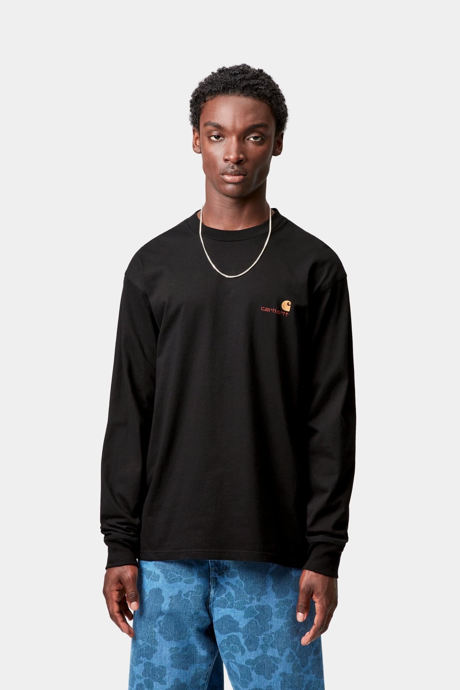 Лонгслив American Script Carhartt, черный
Лонгслив American Script Carhartt, черный