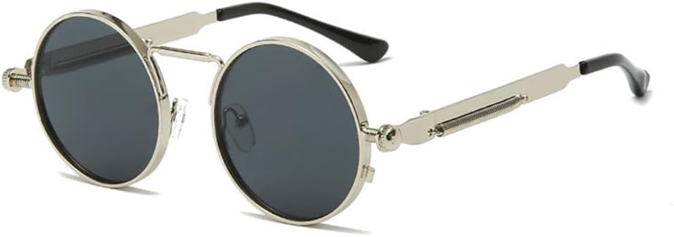 Классические панк-солнцезащитные очки для женщин, зеркальные круглые металлические солнцезащитные очки с антибликовым покрытием, винтажные мужские очки для вождения, защита от УФ-излучения UV400 KTUCN, 15
Классические панк-солнцезащитные очки для женщин, зеркальные круглые металлические солнцезащитные очки с антибликовым покрытием, винтажные мужские очки для вождения, защита от УФ-излучения UV400 KTUCN, 15