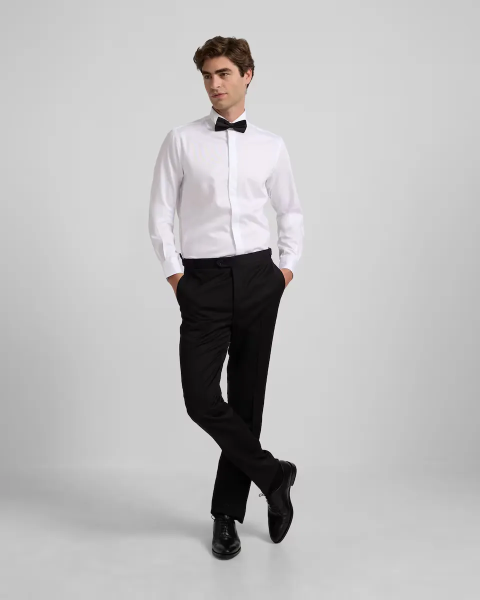 Мужские классические черные брюки-смокинг Silbon, черный
Мужские классические черные брюки-смокинг Silbon, черный