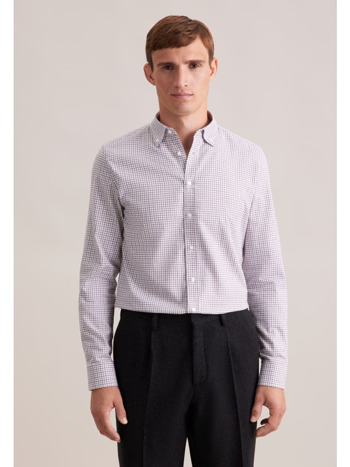 Тонкая фланелевая рубашка серого цвета Seidensticker
Тонкая фланелевая рубашка серого цвета Seidensticker