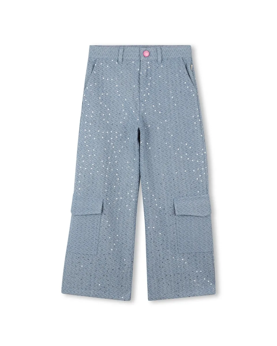 Детская ковбойская куртка с пайетками и карманами карго Billieblush, светло-голубой
Детская ковбойская куртка с пайетками и карманами карго Billieblush, светло-голубой