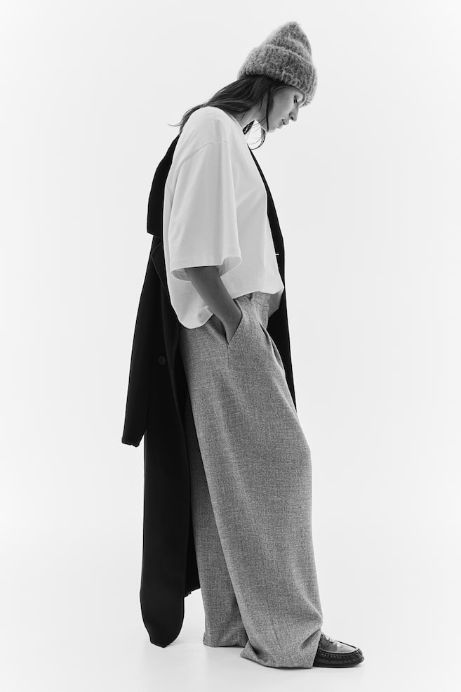 Широкие брюки H&M, серый
Широкие брюки H&M, серый