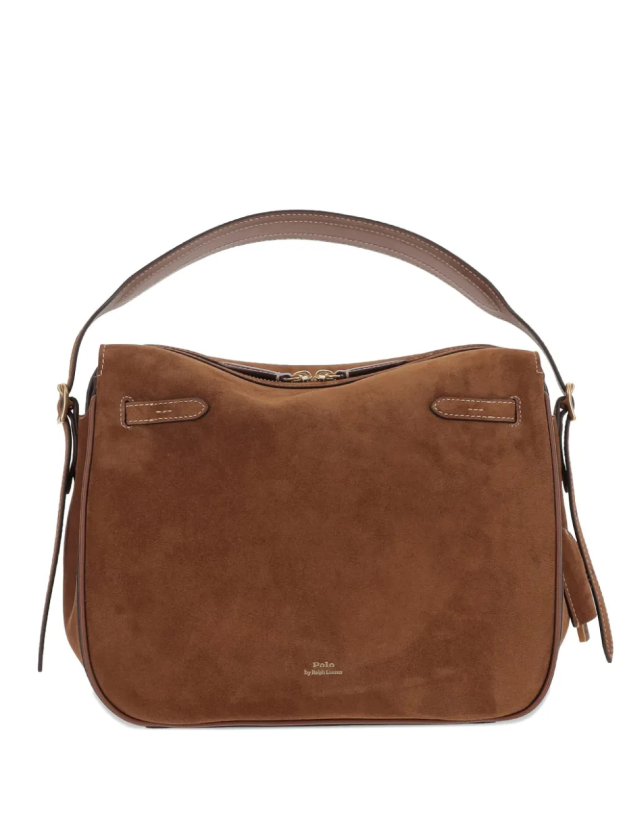 Сумка-тоут Polo ID из замши Polo Ralph Lauren, коричневый 
Сумка-тоут Polo ID из замши Polo Ralph Lauren, коричневый
