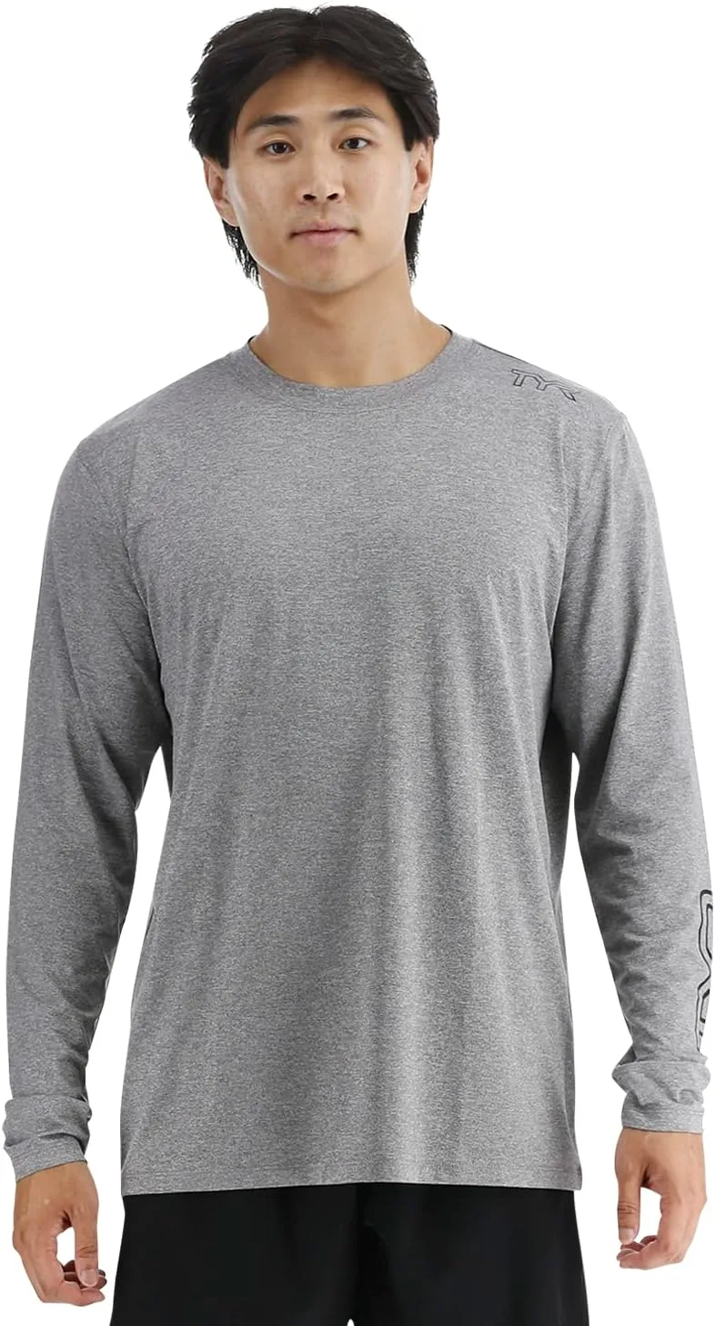 Мужская футболка с длинным рукавом TYR для защиты от солнца
Мужская футболка с длинным рукавом TYR для защиты от солнца