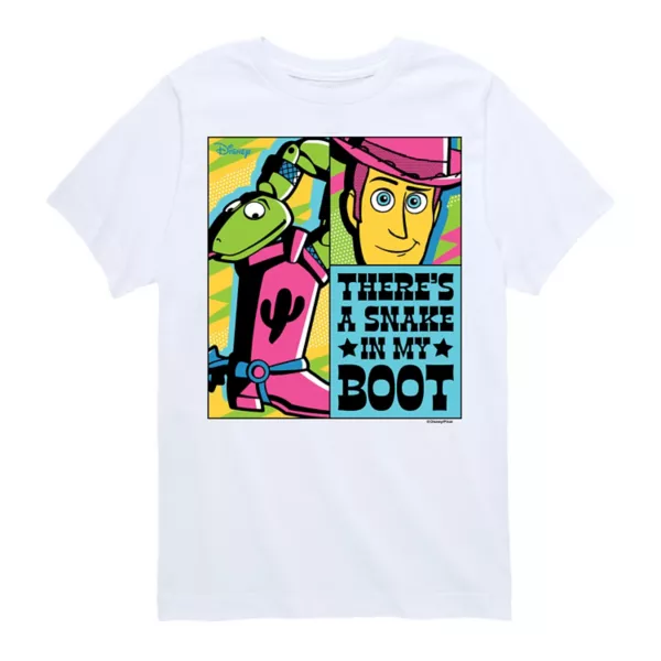 Футболка с принтом «Змея в моём ботинке» из комикса «История игрушек Вуди Бойз» для детей 8–20 лет Disney / Pixar, белый
Футболка с принтом «Змея в моём ботинке» из комикса «История игрушек Вуди Бойз» для детей 8–20 лет Disney / Pixar, белый