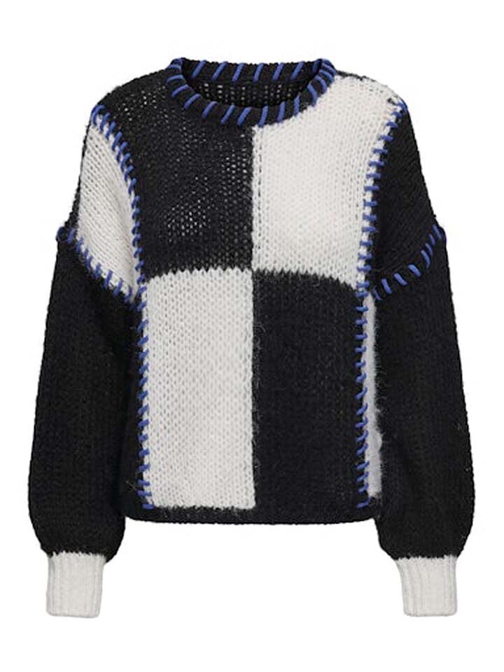 Пуловер ONLY Pullover, черный/белый
Пуловер ONLY Pullover, черный/белый
