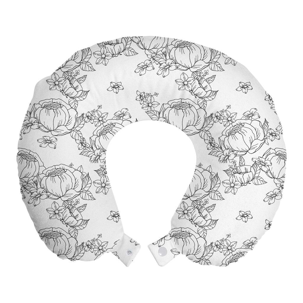 ABAKUHAUS Flowers Travel Pillow Подушка для шеи, Peony Flowers Sketch Art, Пенопластовые дорожные принадлежности для самолета и автомобиля, 30x30 см, угольно-серый и белый
ABAKUHAUS Flowers Travel Pillow Подушка для шеи, Peony Flowers Sketch Art, Пенопластовые дорожные принадлежности для самолета и автомобиля, 30x30 см, угольно-серый и белый