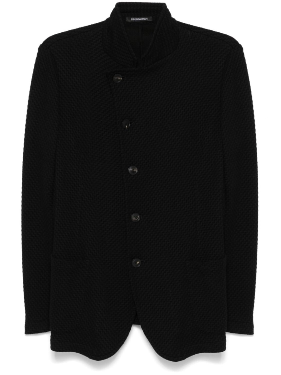 Жакет с 3D-эффектом и воротником-стойкой Emporio Armani, черный
Жакет с 3D-эффектом и воротником-стойкой Emporio Armani, черный