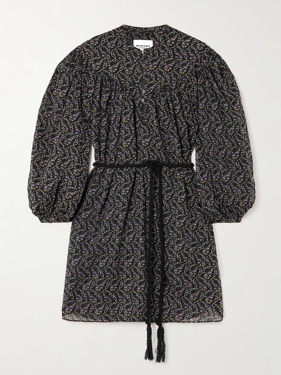 Платье мини Kildi из хлопковой вуали с цветочным принтом и поясом Marant Étoile, черный
Платье мини Kildi из хлопковой вуали с цветочным принтом и поясом Marant Étoile, черный
