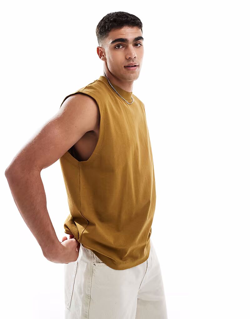 Тяжелая майка оверсайз ASOS DESIGN коричневого цвета
Тяжелая майка оверсайз ASOS DESIGN коричневого цвета