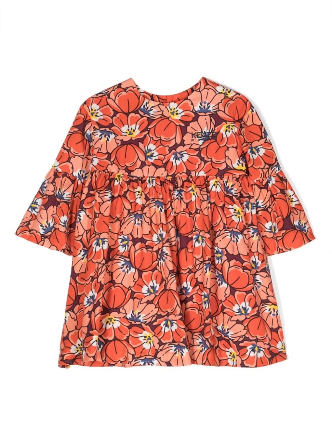 Kenzo Kids платье с цветочным принтом, оранжевый
Kenzo Kids платье с цветочным принтом, оранжевый