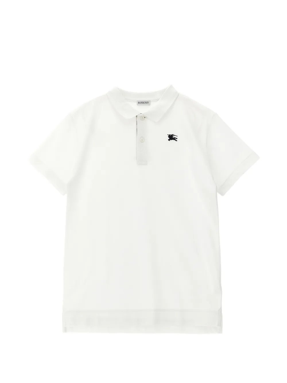 Поло с планкой и вышивкой "рыцарь-всадник" Burberry Kids, белый
Поло с планкой и вышивкой "рыцарь-всадник" Burberry Kids, белый