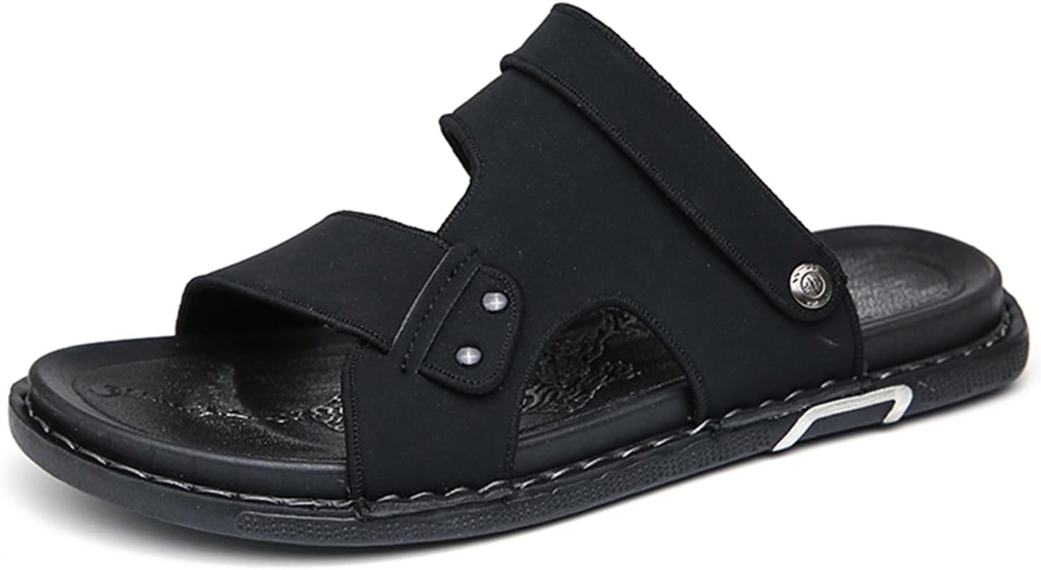 Мужские шлепанцы с регулируемым ремешком, кожаные шлепанцы на лето с черно-белым геометрическим узором, мягкая удобная стелька, пляжные шлепанцы Dacnakby
Мужские шлепанцы с регулируемым ремешком, кожаные шлепанцы на лето с черно-белым геометрическим узором, мягкая удобная стелька, пляжные шлепанцы Dacnakby