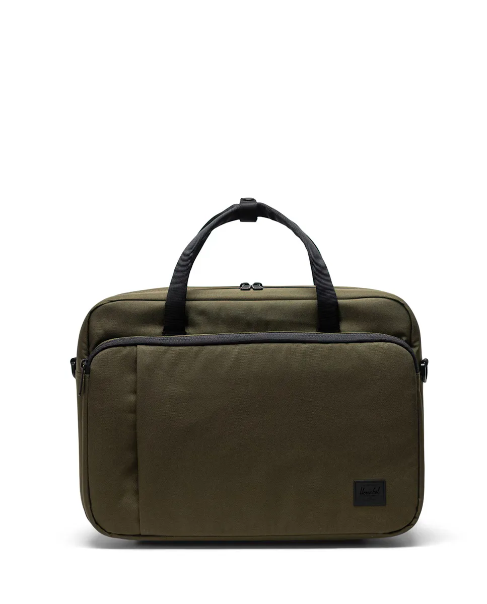 Экологичный мужской портфель зеленого цвета на молнии объемом 18 л Herschel, военный зеленый
Экологичный мужской портфель зеленого цвета на молнии объемом 18 л Herschel, военный зеленый