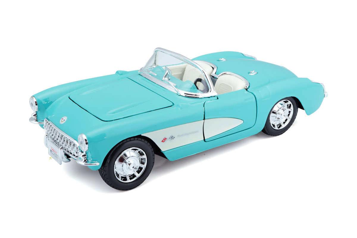Maisto, Chevrolet Corvette 1957, бирюзовый, 1/24, 31275
Maisto, Chevrolet Corvette 1957, бирюзовый, 1/24, 31275