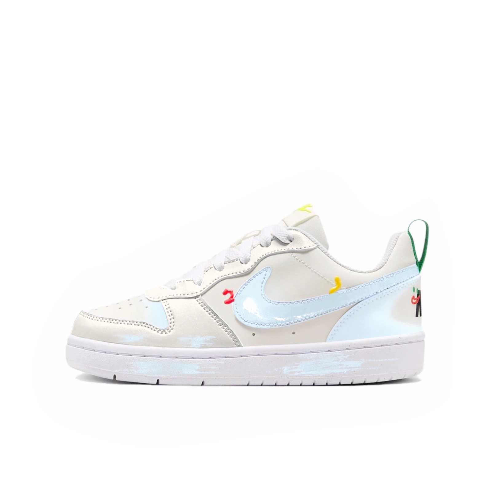 Nike Детские кроссовки для скейтбординга Court Borough LOW из хлопка, синие, с молочным рисунком в горошек, с нескользящим покрытием, износостойкие, для подростков
Nike Детские кроссовки для скейтбординга Court Borough LOW из хлопка, синие, с молочным рисунком в горошек, с нескользящим покрытием, износостойкие, для подростков