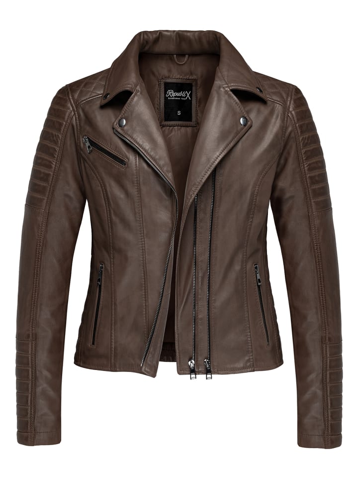 Кожаная куртка REPUBLIX, темно-коричневый
Кожаная куртка REPUBLIX, темно-коричневый