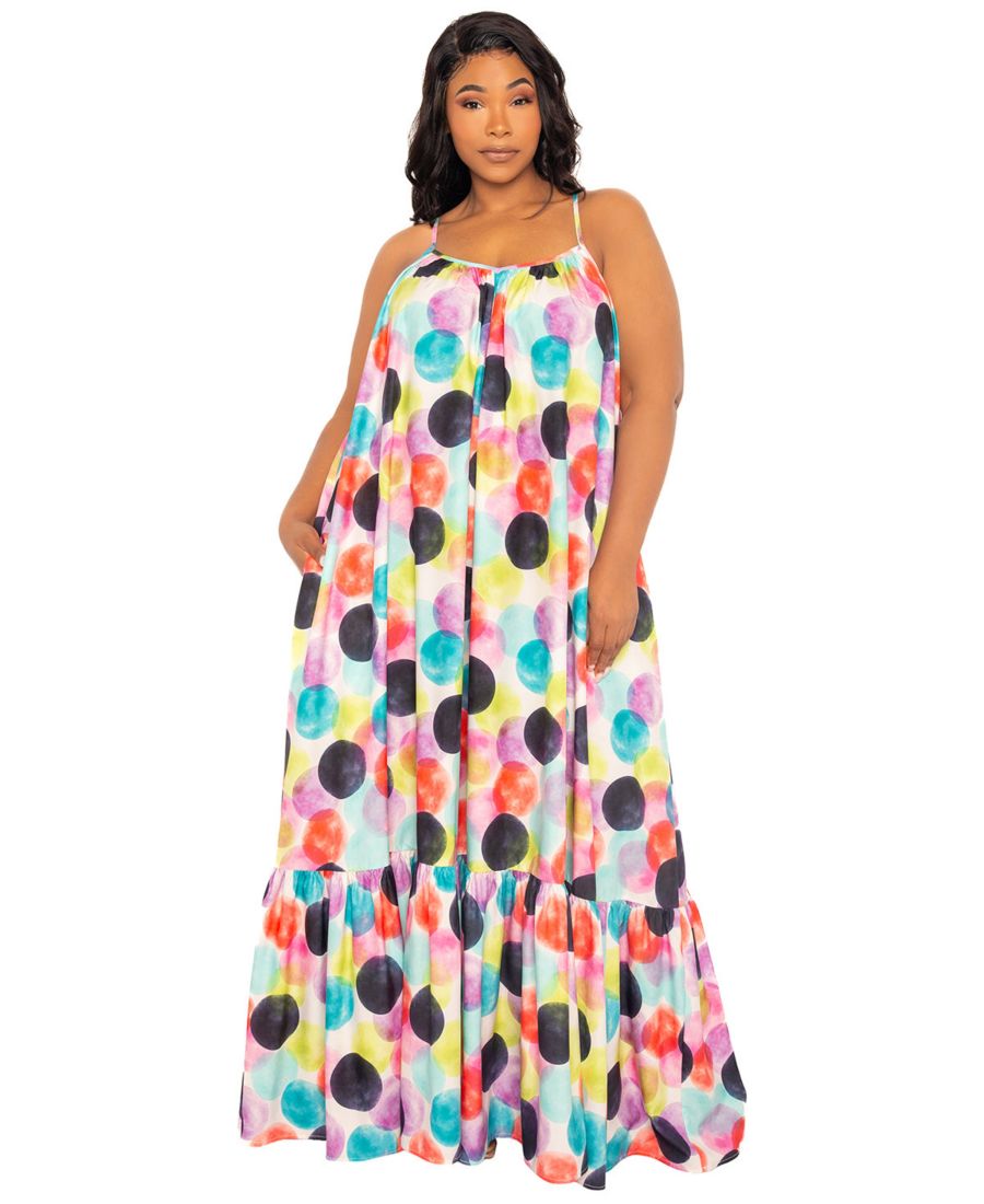 Женское объемное макси-платье в горошек Buxom Couture, Violet multi
Женское объемное макси-платье в горошек Buxom Couture, Violet multi