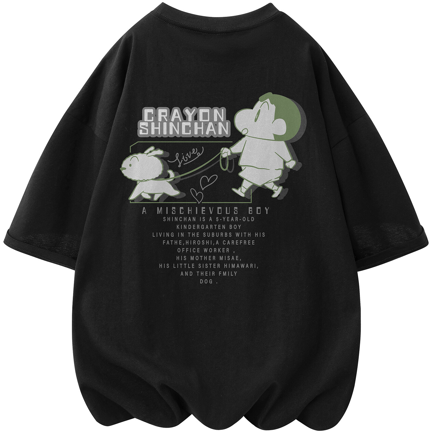 Футболка унисекс Crayon Shinchan/Crayon Shinchan, Светлый Хаки 
Футболка унисекс Crayon Shinchan/Crayon Shinchan, Светлый Хаки