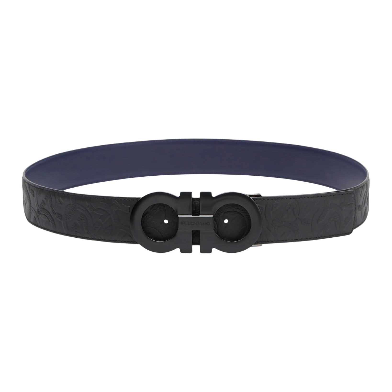 Ремень из телячьей кожи FERRAGAMO мужской черный ширина 4 см 
Ремень из телячьей кожи FERRAGAMO мужской черный ширина 4 см