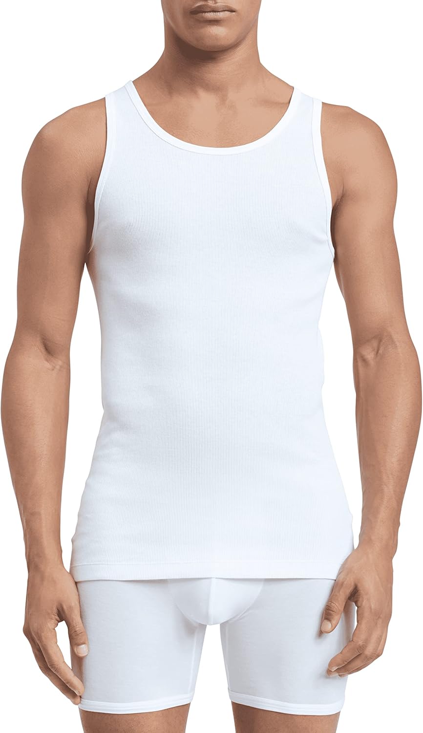 Комплект из 5 мужских маек Calvin Klein Cotton Classics, 3 White/2 Grey Heather
Комплект из 5 мужских маек Calvin Klein Cotton Classics, 3 White/2 Grey Heather