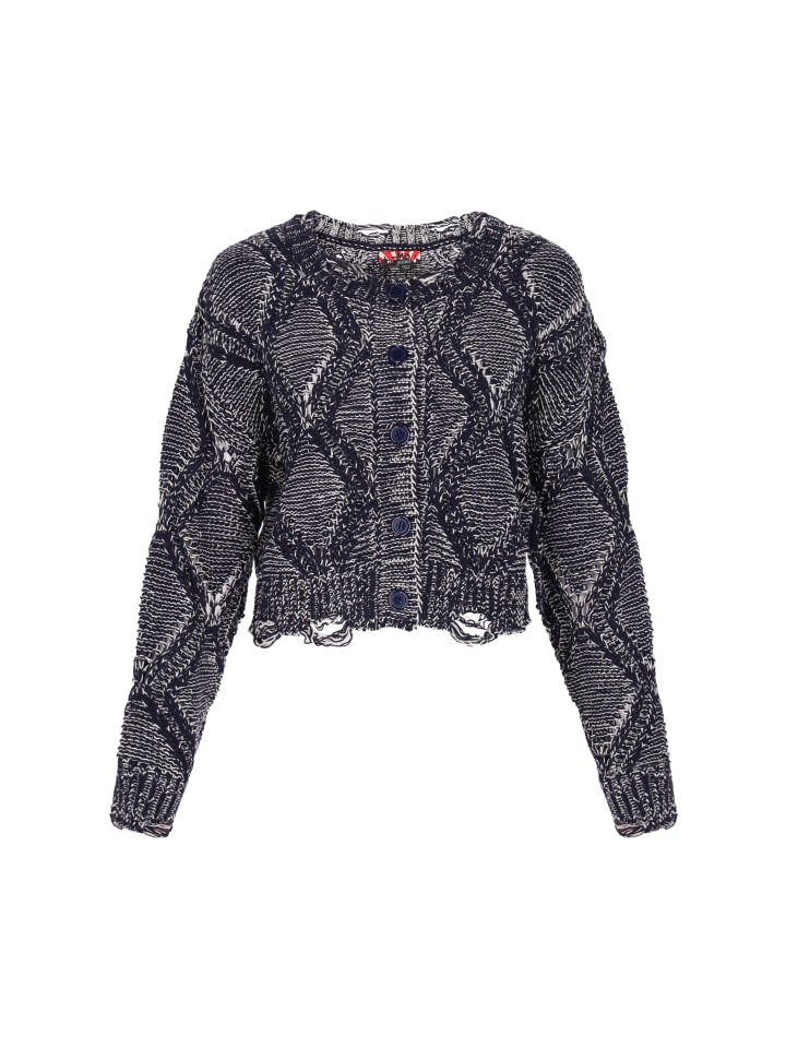 Женский кардиган темно-синего цвета с оттенком белого myMo ROCKS
Женский кардиган темно-синего цвета с оттенком белого myMo ROCKS