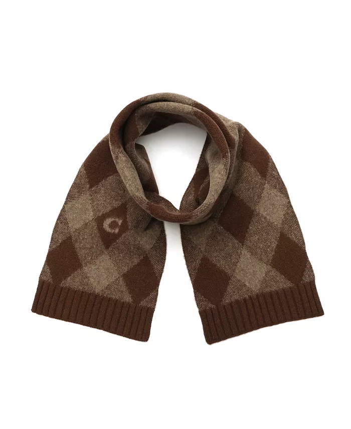 Вязаный шарф-хомут Argyle с эластичной посадкой Coach, серый
Вязаный шарф-хомут Argyle с эластичной посадкой Coach, серый