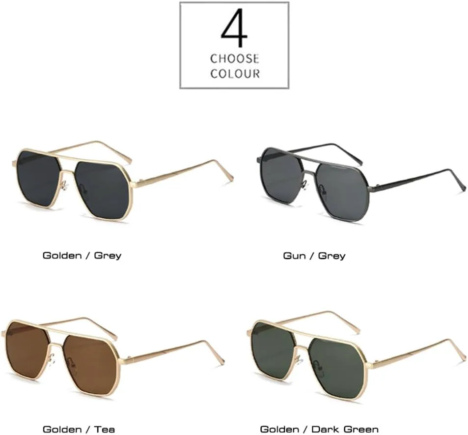 Металлические солнцезащитные очки с двойной перемычкой для мужчин и женщин, защита от ультрафиолета UV400, для вождения и езды на велосипеде UYPTK, Gun Grey
Металлические солнцезащитные очки с двойной перемычкой для мужчин и женщин, защита от ультрафиолета UV400, для вождения и езды на велосипеде UYPTK, Gun Grey