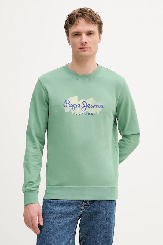 Хлопковая толстовка Pepe Jeans, зеленый
Хлопковая толстовка Pepe Jeans, зеленый