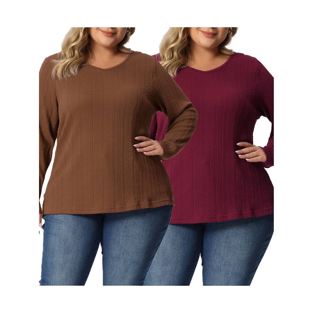 Топ больших размеров для женщин, повседневные вязаные туники с круглым вырезом и длинными рукавами Agnes Orinda, цвет Brown Burgundy
Топ больших размеров для женщин, повседневные вязаные туники с круглым вырезом и длинными рукавами Agnes Orinda, цвет Brown Burgundy