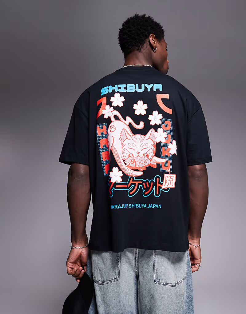 Футболка ASOS DESIGN oversize с сувенирной графикой черного цвета
Футболка ASOS DESIGN oversize с сувенирной графикой черного цвета