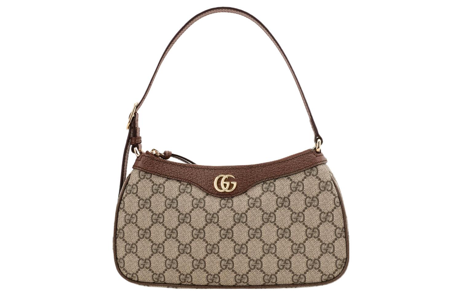 GUCCI Ophidia GG Monogram маленькая женская сумка коричневого цвета
GUCCI Ophidia GG Monogram маленькая женская сумка коричневого цвета