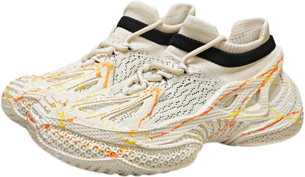 Мужские кроссовки с низким верхом для повседневной ходьбы, легкие, нескользящие, дышащие, с сетчатым верхом, вязаные как носки Lexamen, бежевый
Мужские кроссовки с низким верхом для повседневной ходьбы, легкие, нескользящие, дышащие, с сетчатым верхом, вязаные как носки Lexamen, бежевый