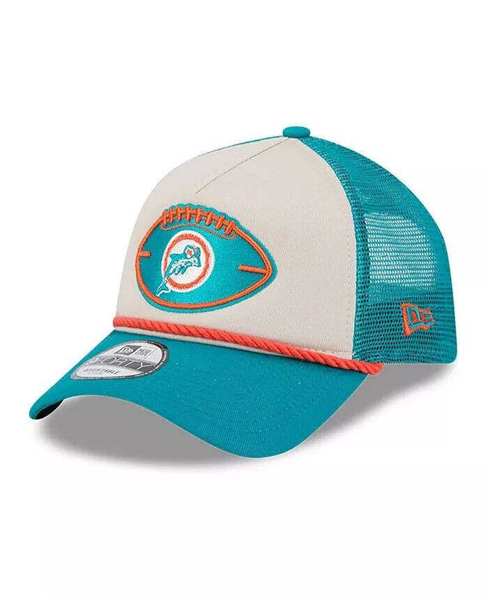 Мужская регулируемая кепка Stone/Aqua Miami Dolphins 2024 Sideline Historic 9FORTY A-Frame Trucker New Era, мультиколор
Мужская регулируемая кепка Stone/Aqua Miami Dolphins 2024 Sideline Historic 9FORTY A-Frame Trucker New Era, мультиколор