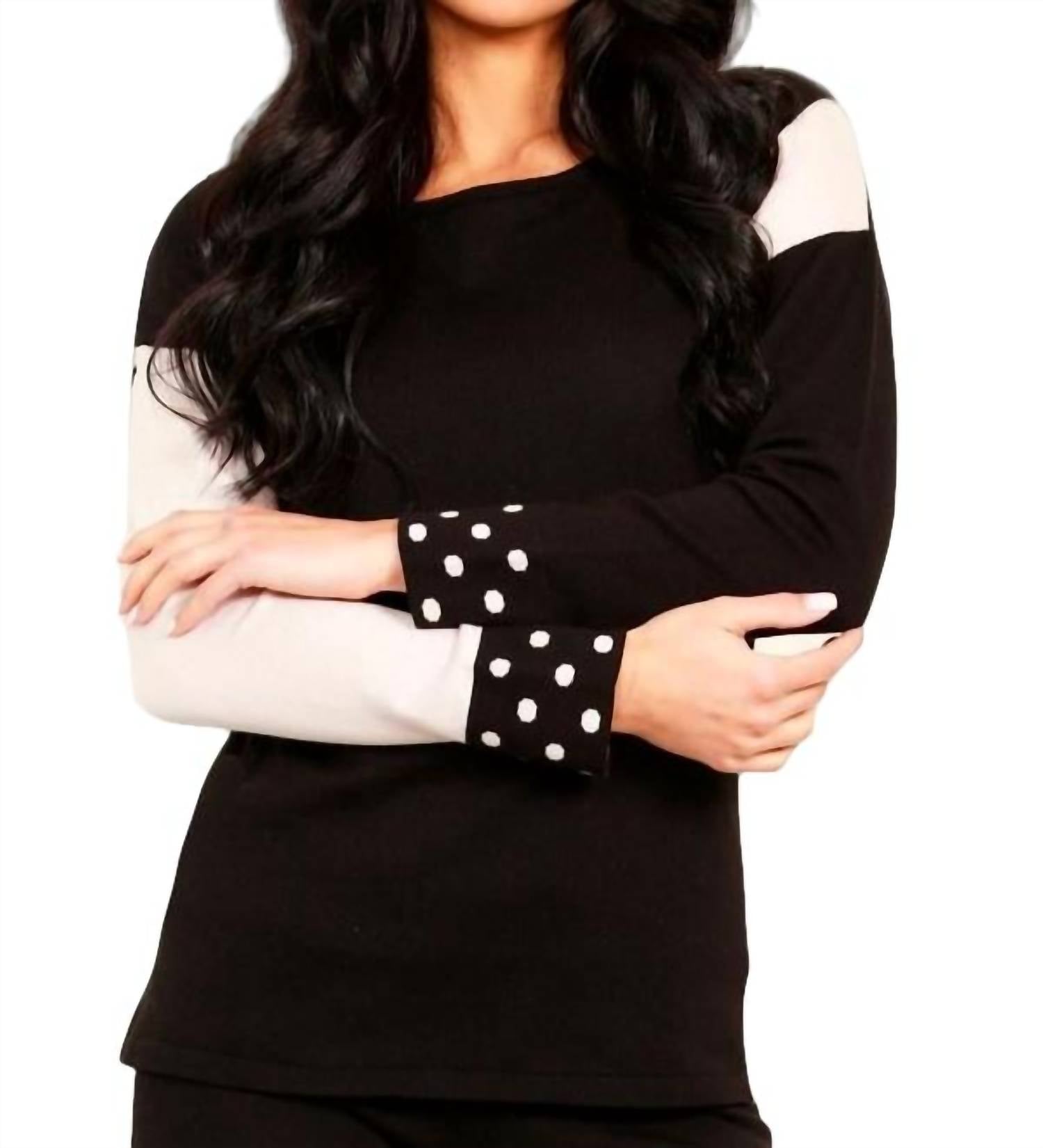 Свитер в горошек черного/каменного цвета Angel Apparel
Свитер в горошек черного/каменного цвета Angel Apparel