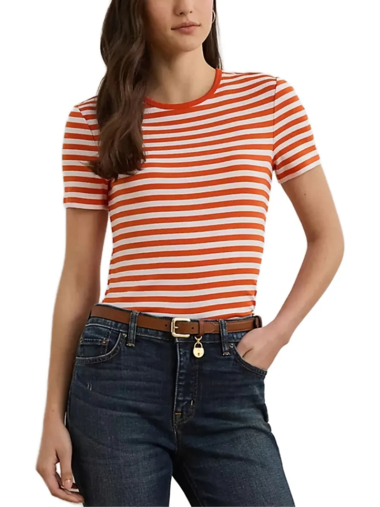 Lauren Ralph Lauren футболка в полоску, оранжевый
Lauren Ralph Lauren футболка в полоску, оранжевый