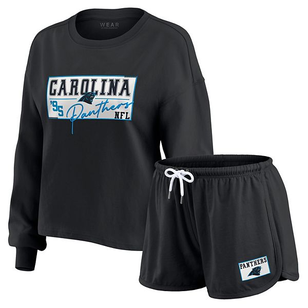 Женский черный сет Carolina Panthers: регбийка с длинным рукавом и шорты Wear By Erin Andrews
Женский черный сет Carolina Panthers: регбийка с длинным рукавом и шорты Wear By Erin Andrews