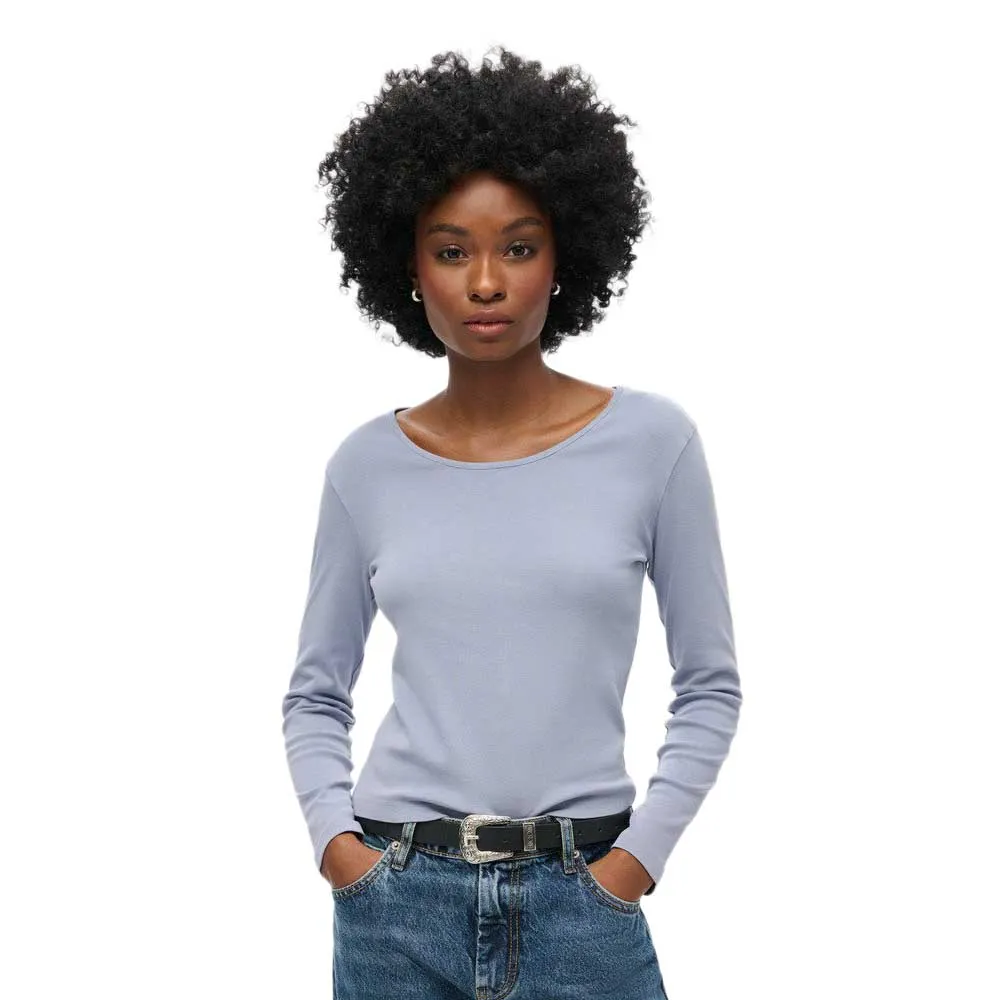 Лонгслив Superdry Fine Rib Scoop, синий
Лонгслив Superdry Fine Rib Scoop, синий