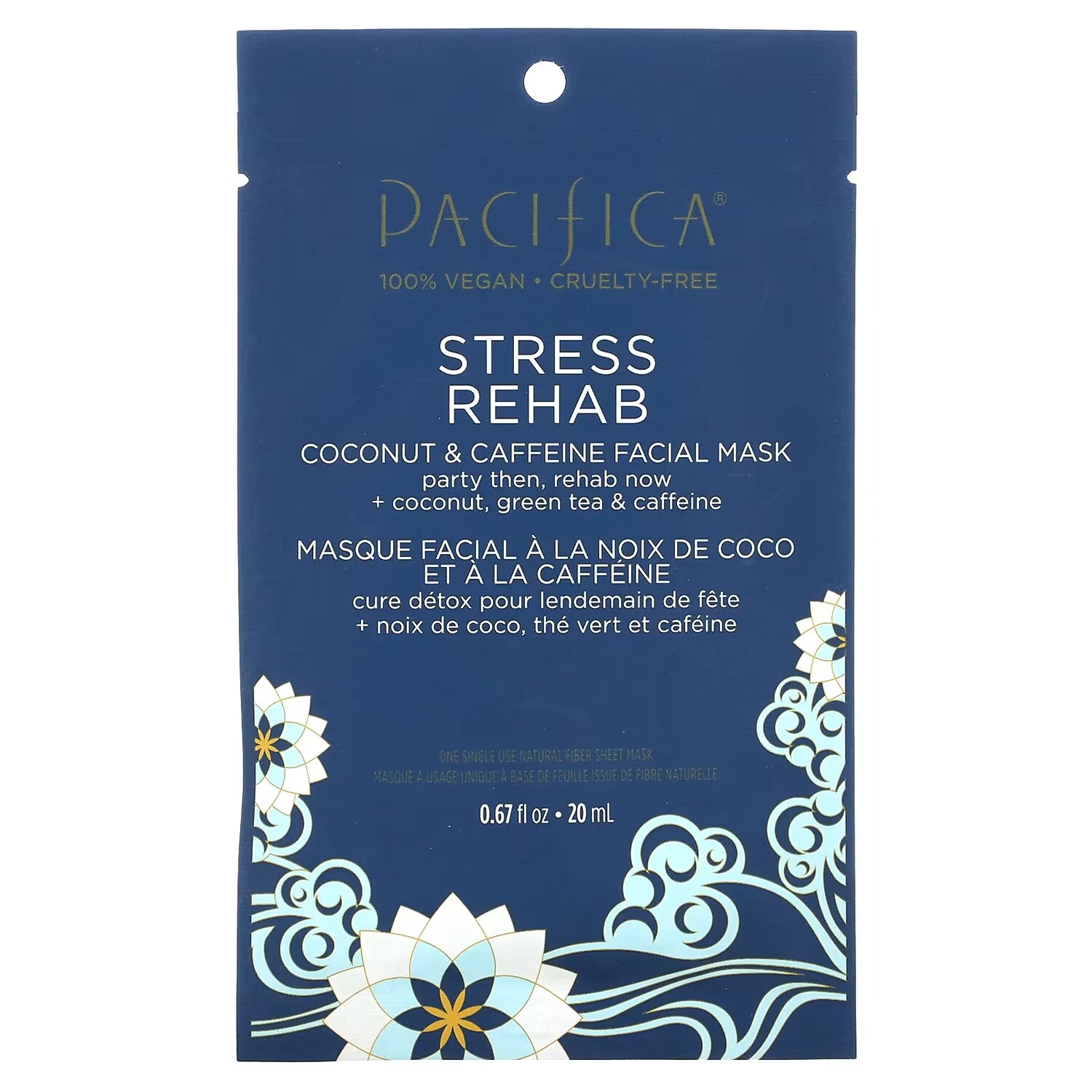 Маска для лица Pacifica Stress Rehab кокос и кофеин
Маска для лица Pacifica Stress Rehab кокос и кофеин
